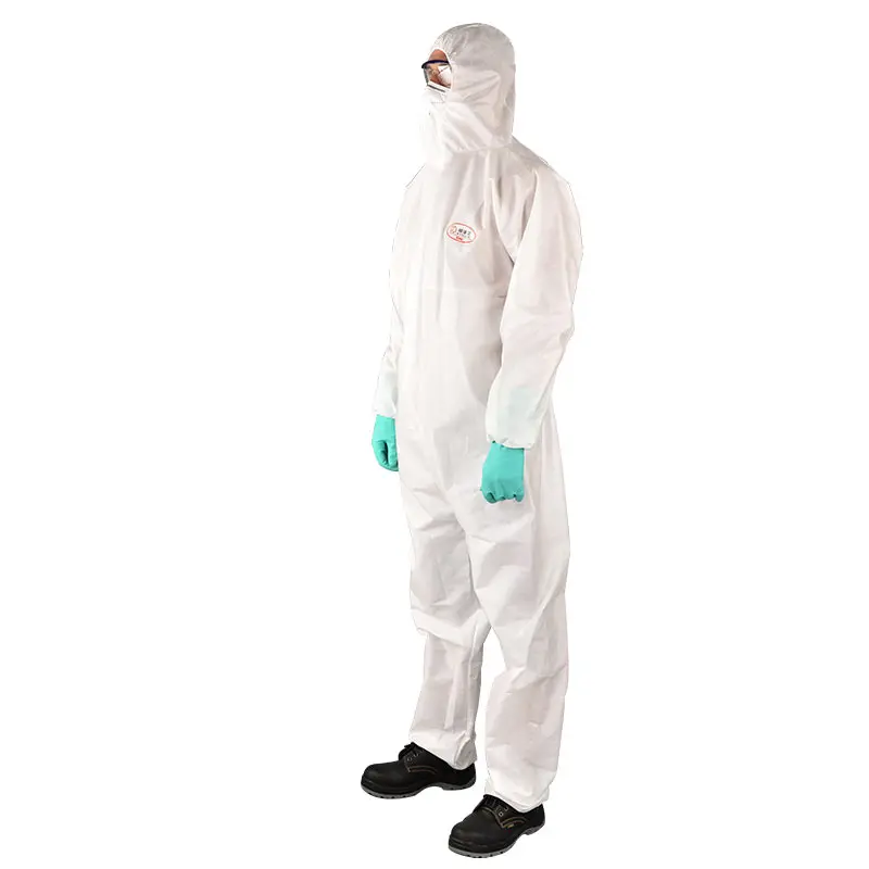 Dust  protection white disposable coverall non woven protective coveralls insulated nomex coverall