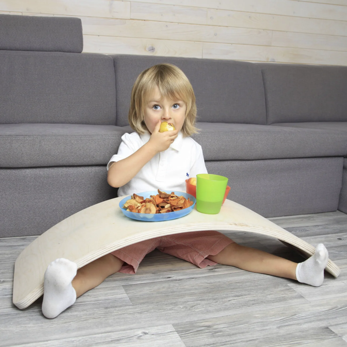 Детская деревянная доска для занятий йогой