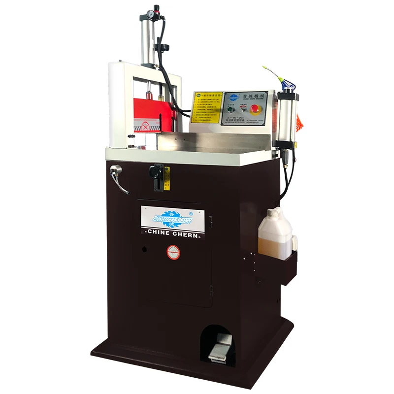 Chine Chern Precision JC-460-2AS1 Semi Automatic Aluminum Profile Cutting Machine Pneumatic Aluminium Alloy Saw Cutting Machine