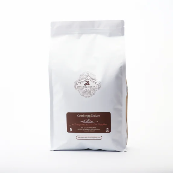 Custom Printed Resealable Matte Food Grade Empty standing white coffee bag for coffee Tea plastic packaging bag