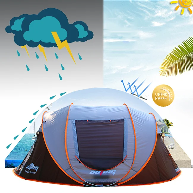 3-4 Person High Quality Automatic Instant Tent Pop Up Tents Camping Outdoor Waterproof for Family