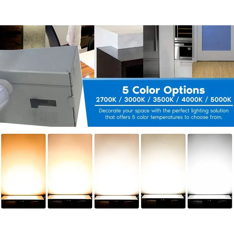 Panel Downlight ETL Recessed Lighting Square Regress LED Slim 7W 10W 12W 25W 120V AC / Dimmable Square Shape Aluminum Modern >80