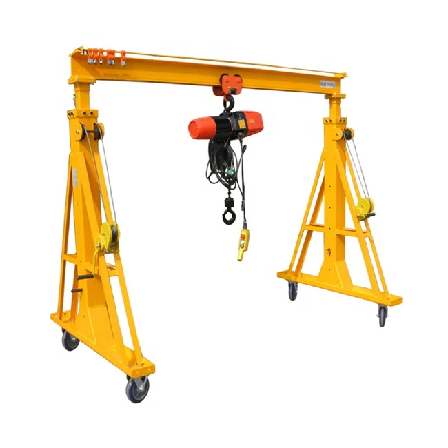 Customized mini crane 1 Ton  2 Ton 3 Ton 5 Ton 7.5 Ton manual gantry crane electric mobile gantry crane