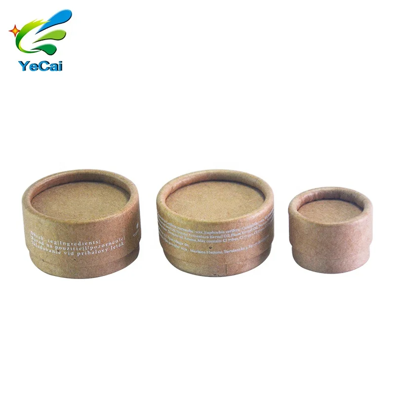 Пластиковый картонный контейнер для бальзама для губ с бесплатной индивидуальной печатью