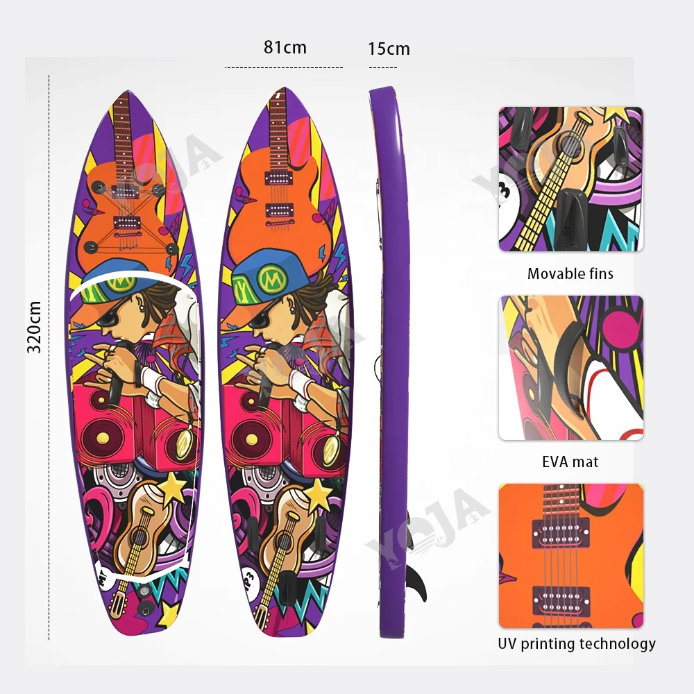 2022 PVC surf paddle board Outdoor competition wakeboard SUP surfboard Stand-up paddle board water inflatable paddle board