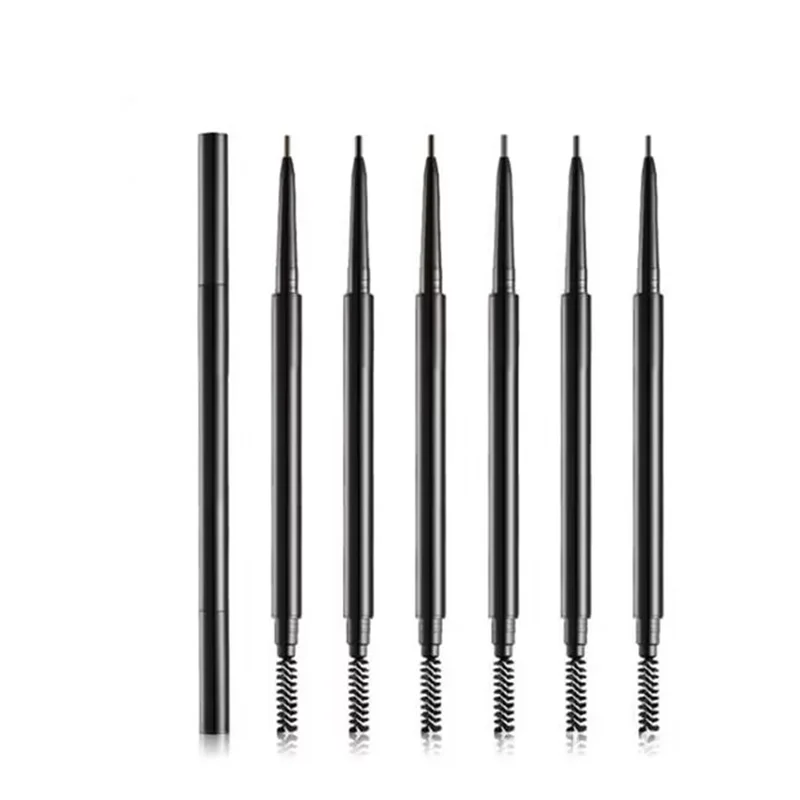 6 Colors Brown And Gray Waterproof Eye Brow Eyeliner Eyebrow Pen Pencil With Brush Makeup Private Label Eyebrow Pencil