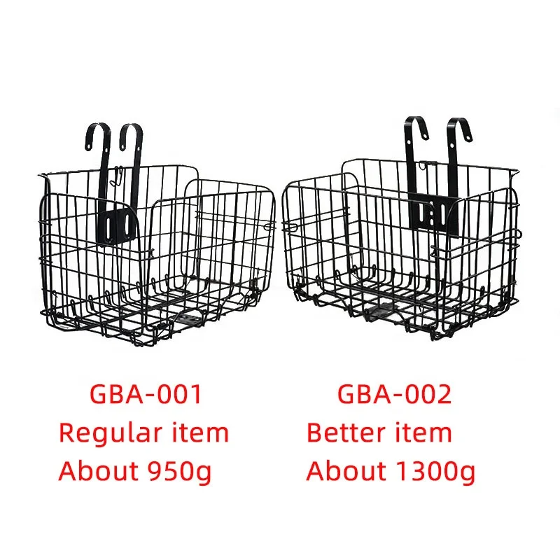 2022 Steel Mountain Bike With Cargo Basket Foldable Bicycle Metal Spring Folding Basket