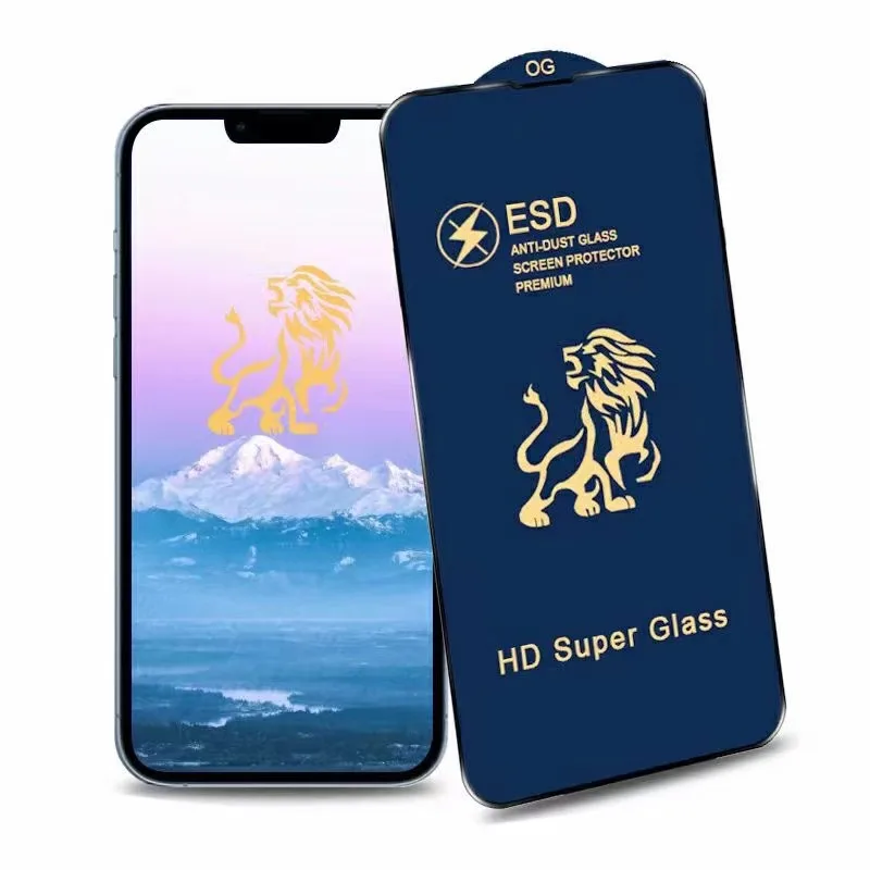 2.5D HD Super Glass Anti-static ESD Tempered Glass Screen Protector wholesale For iPhone 13 Pro Max 12 Mini 11 Pro XS Max XR