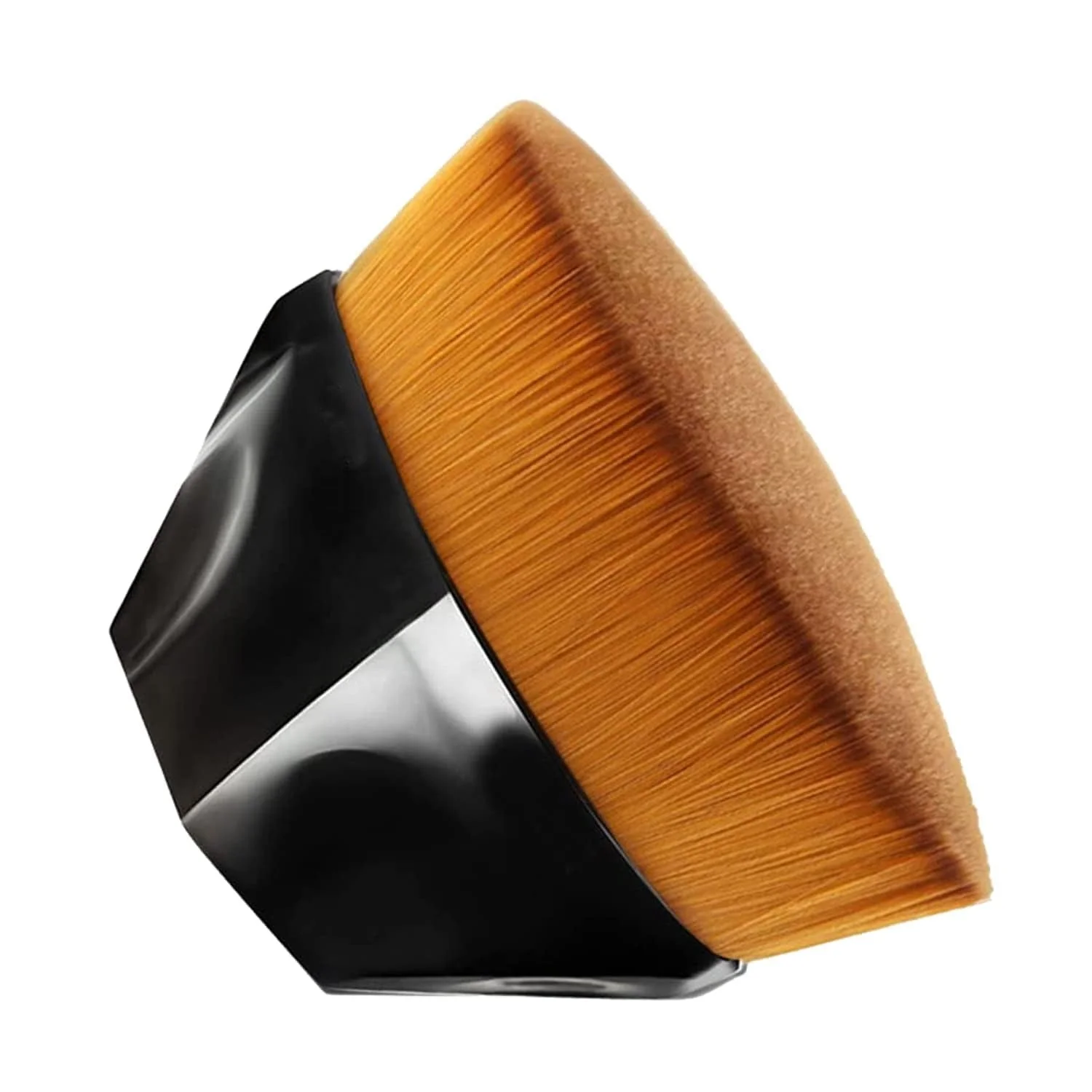 Hot Sales 55# Flat Top Vegan Single Foundation Make Up Brush Synthetic Cosmetic Countour Brushes Makeup Brush with Case