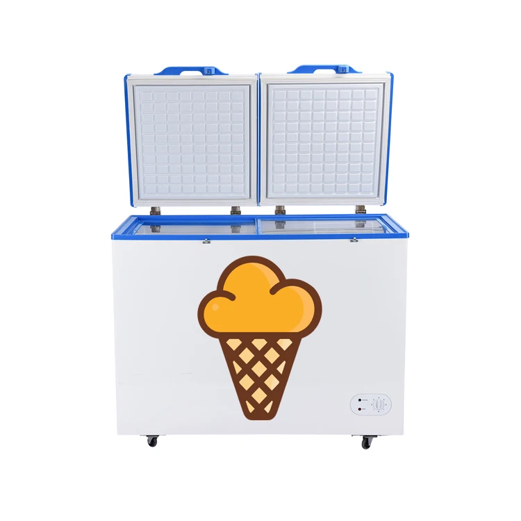 12V/24V DC BD/BC-268 л морозильник солнечной энергии или глубокое морозильное вместилище Солнечная морозильная камера с батарейным питанием морозильная камера