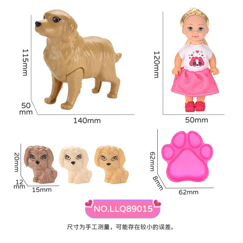 Cute Doll House for Girls Toy 4.5 Inch Travel Doll Toy Bag and Accessory Set Combination Lifelike Baby Doll for Sale