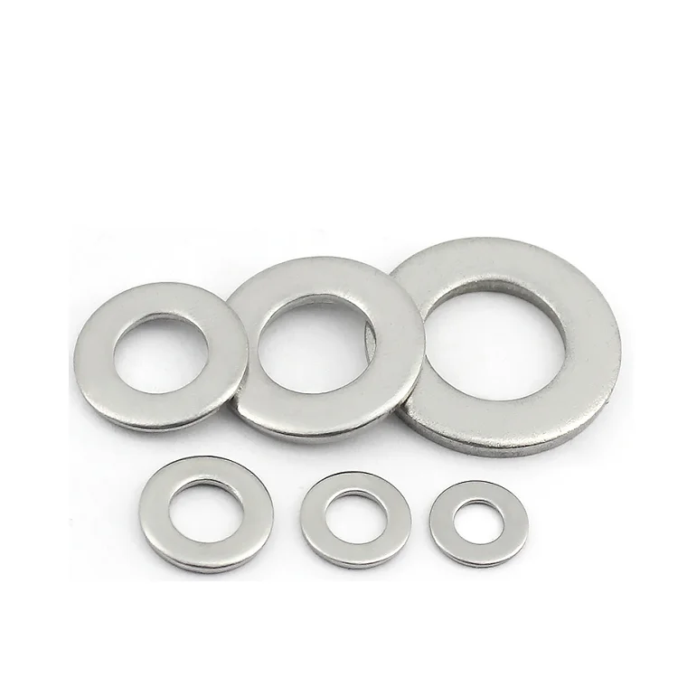 DIN125 SS 304 316 stainless steel Flat Washer m10 m12  m24 m35 m50 large flat round washer Plain Washer