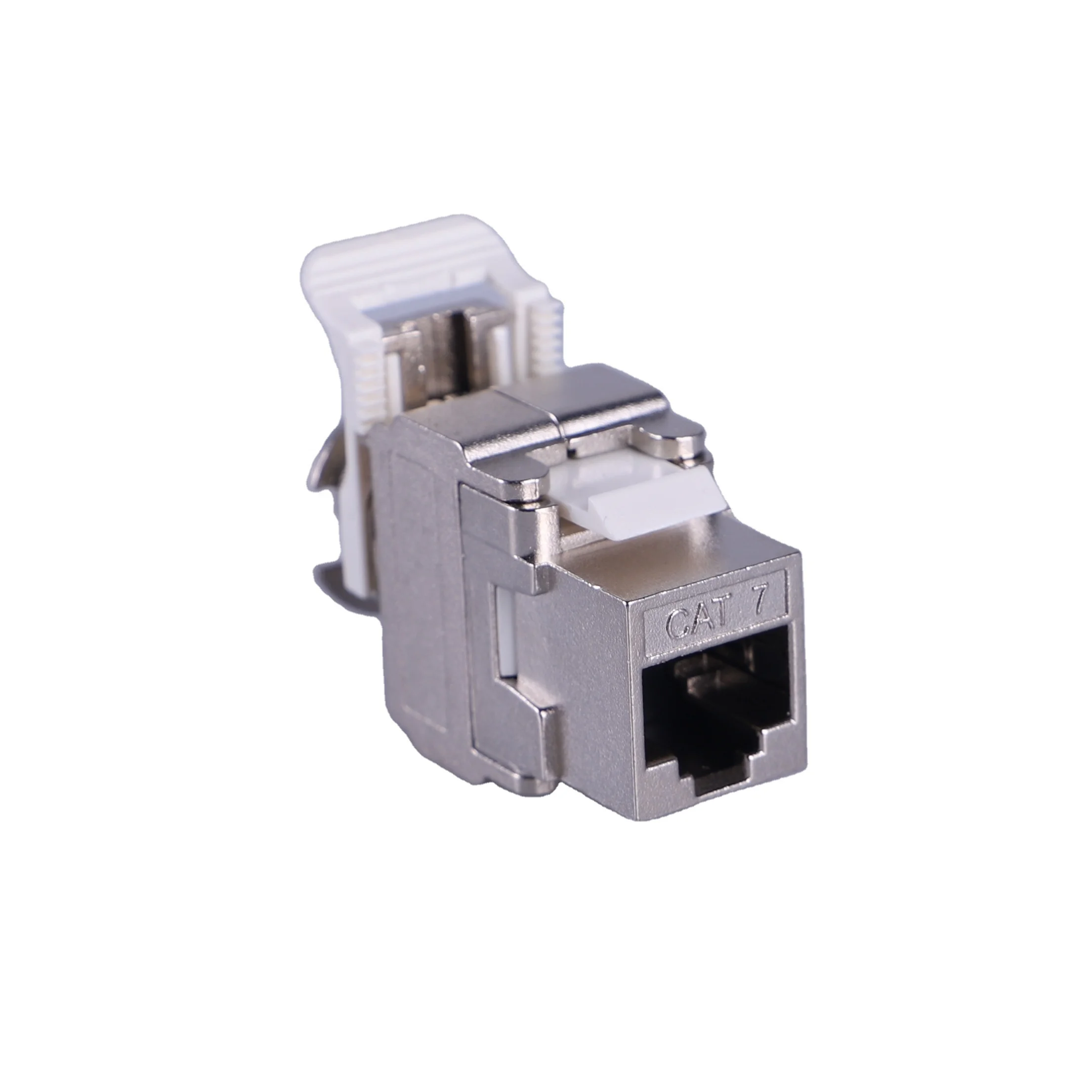 Cat6 180 degree keystone jack without shutter UTP