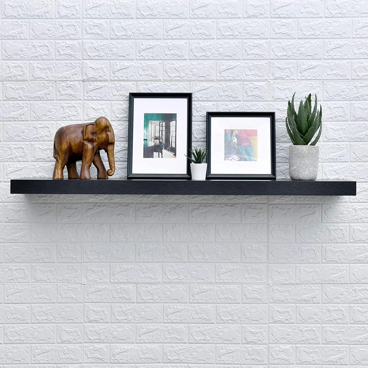wholesale custom Mission Floating Shelf Wall Mount Shelving Wood Modern Display Shelves