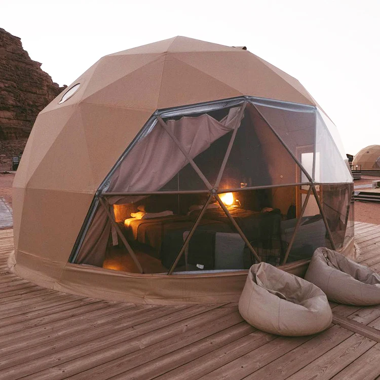 Открытый роскошный глэмпинг Geodome палатки ПВХ купола Сборный Дом Курортный отель домашний Кемпинг геодезический круглый тент для продажи