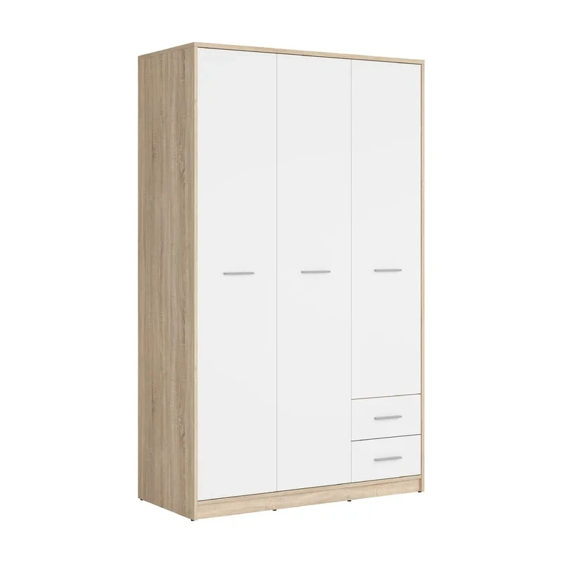 Bedroom Furniture White Hinged Door Storage Wardrobe Hot Sale Modern Home Furniture MDF Coated with Melamine,wooden PANEL,PANEL