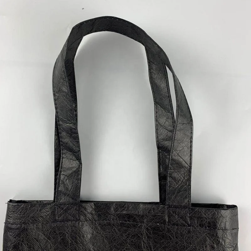 Custom Tyvek Soft Waterproof Shopping Tote Bags Washable Paper Handbag Zipper Summer Beach Bag