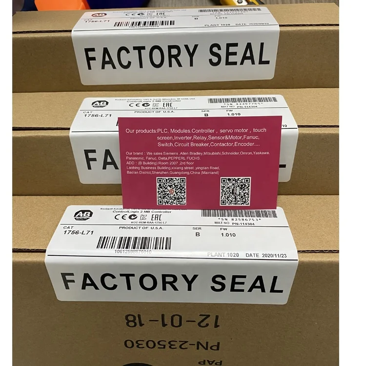 100% new original 1756-L71 ControlLogix/GuardLogix System 5570 Controller