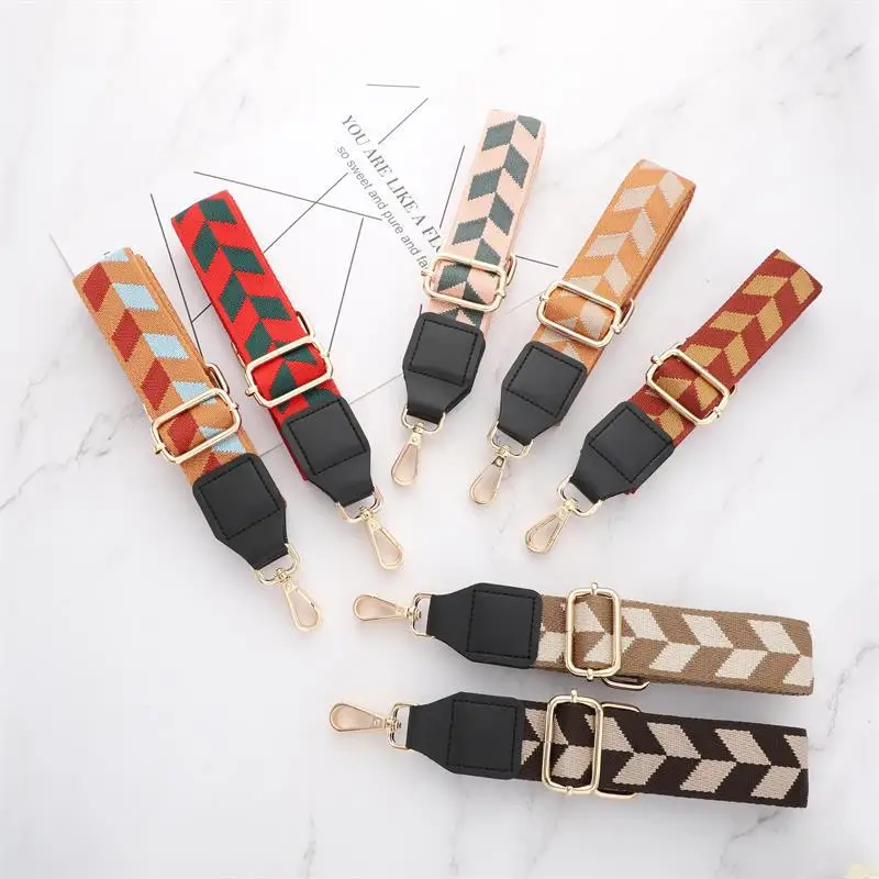 Wide Shoulder Straps Package with Sell Like Hot Cakes Bag Aglet 38 mm Stripe Joker Adjustable Shoulder Straps