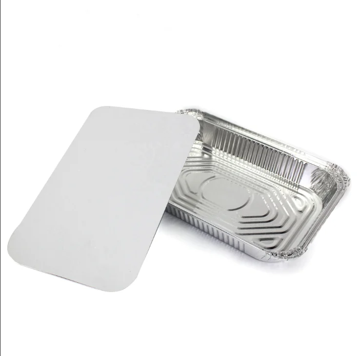 Takeaway Round Aluminum Foil Container Aluminum Foil Container Rectangular Aluminum Foil Food Container  For Food