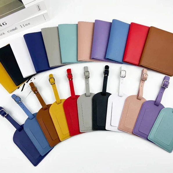 Passport Holder Travel Wallet Women Bridesmaid Gifts Wedding Gifts Leather Luggage Tag