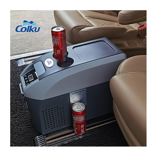 Colku DC-10F Car Fridge Armrest Freezer 12V Car Refrigerator 10L Mini Cooler Box