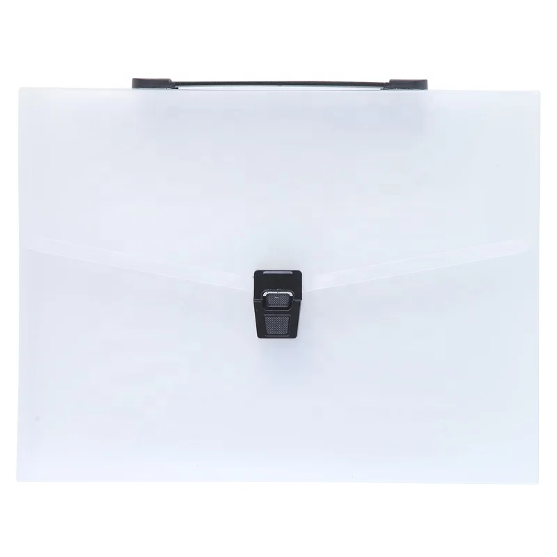 
A4 Size Plastic Logo Document Case Storage Folder Stationery Archive Box File 