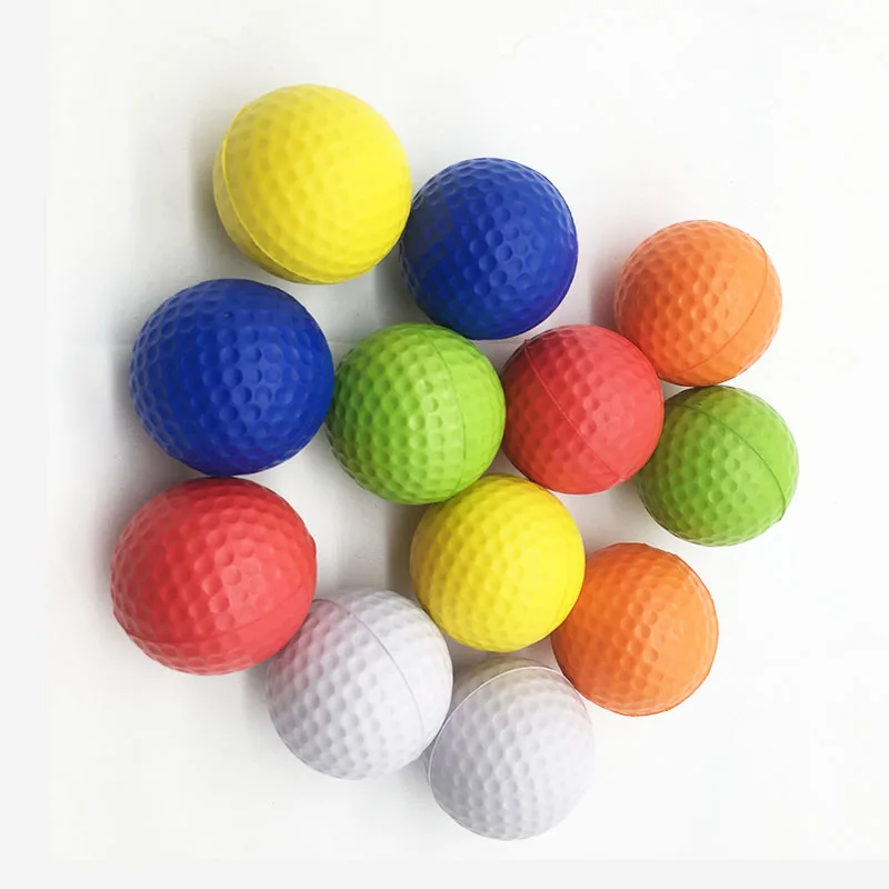 Practice Foam Golf Ball Limited Flight Golf Practice Ball Dent Resistant Dimpled Soft Training Ball for Indoor Outdoor Backyard