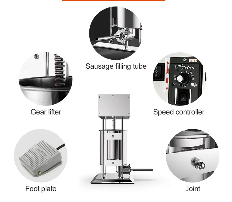 Automatic Sausage Filler Stuffer Machine Sausage Making Machine Sausage Filling