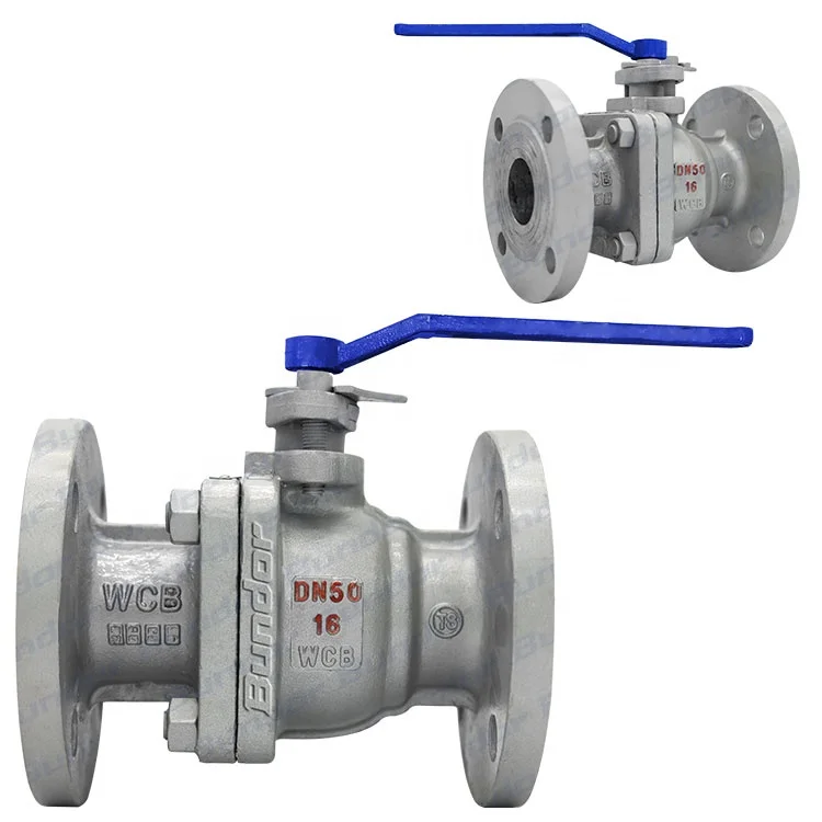 Bundor PN16 handle sleeve 1000wog WCB 5 inch Flanged DN25-DN250 Ball Valve