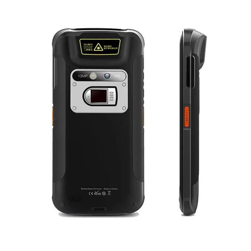 5.2 inch touch screen rugged mobile phone 4G handheld android RFID reader UHF RFID reader with wifi 13MP camera