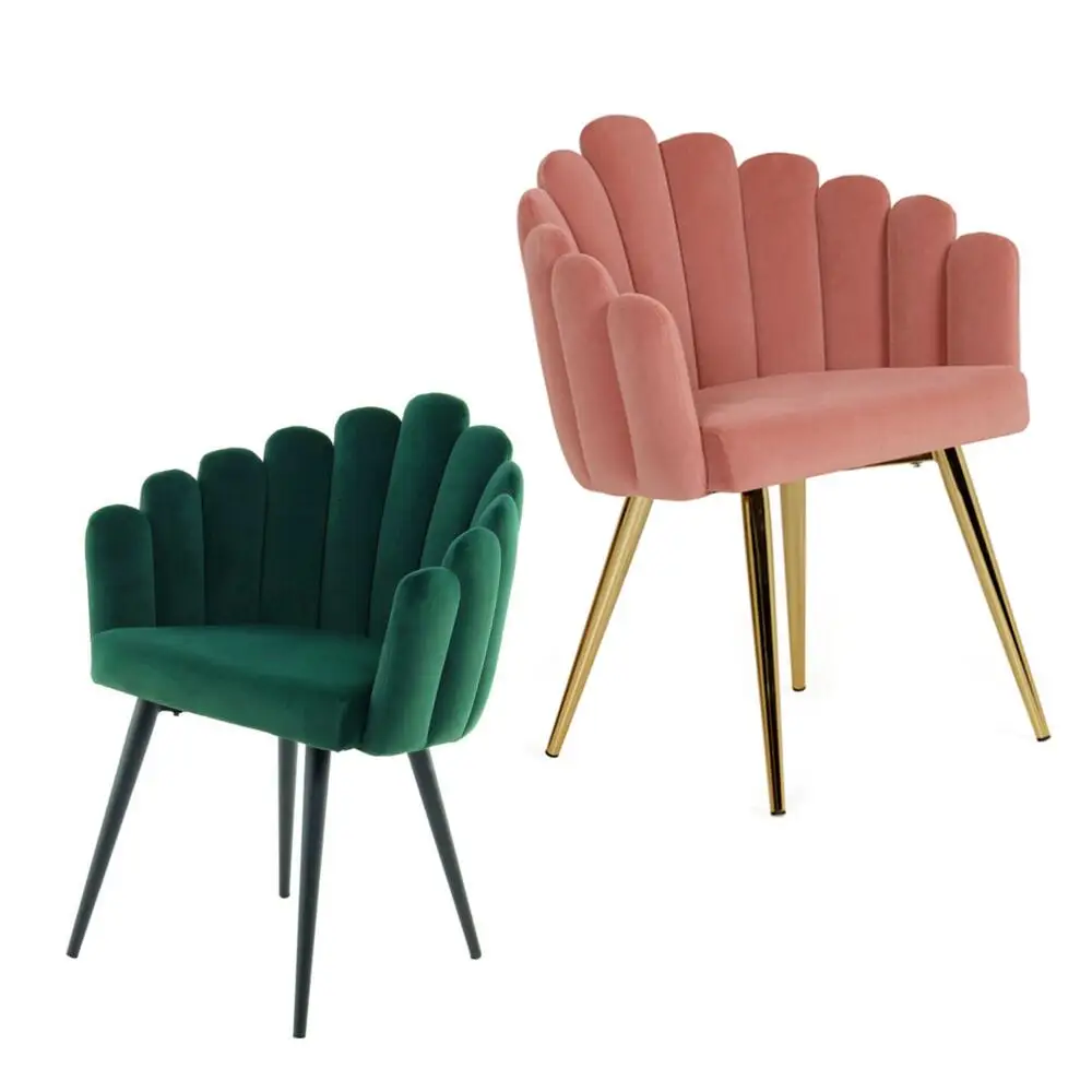 Design Dine Sillas de Comedor Finger Velvet Dining Chairs