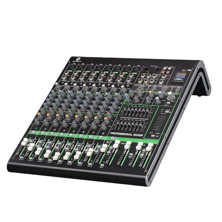 
MRV82FX Enping Factory, 8 Channel Portable Audio Mixer, Digital Mixer Console with 16 DSP 