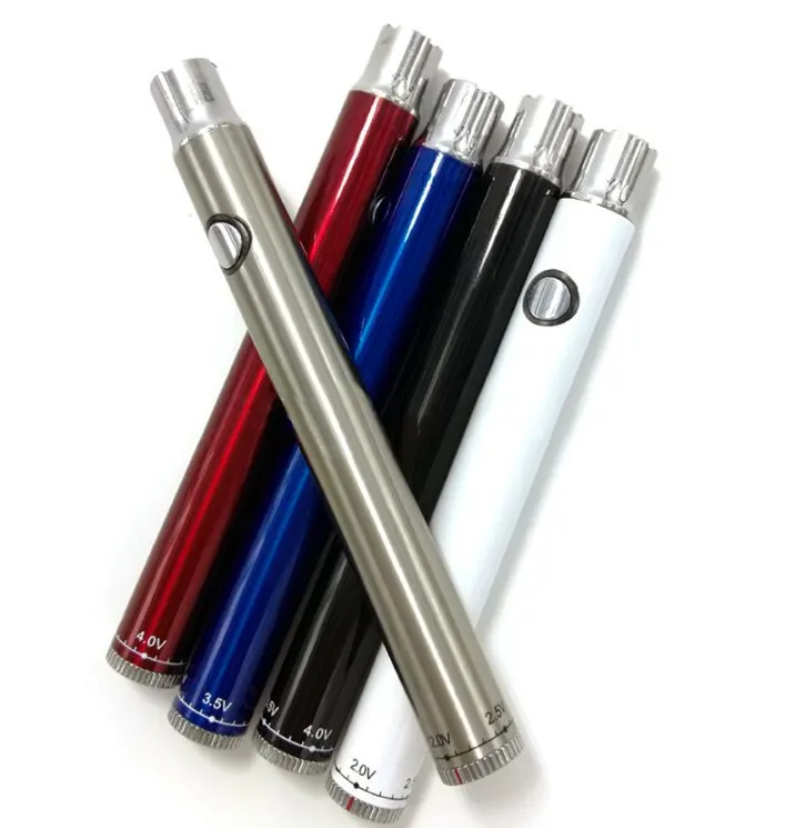 
Private label twist slim pen variable voltage 650mah cbd vapes pen 510 thread battery with micro usb 