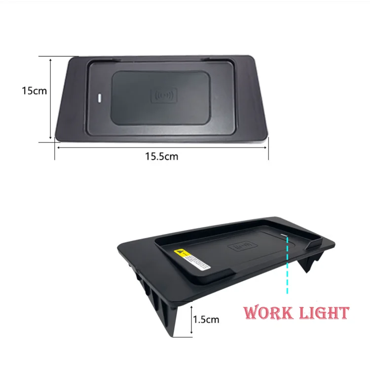 Auto Electronics Car Accessories Fast Wireless Charger Wireless Mobile Car Charger For Toyota Hilux Revo 2016 - 2020