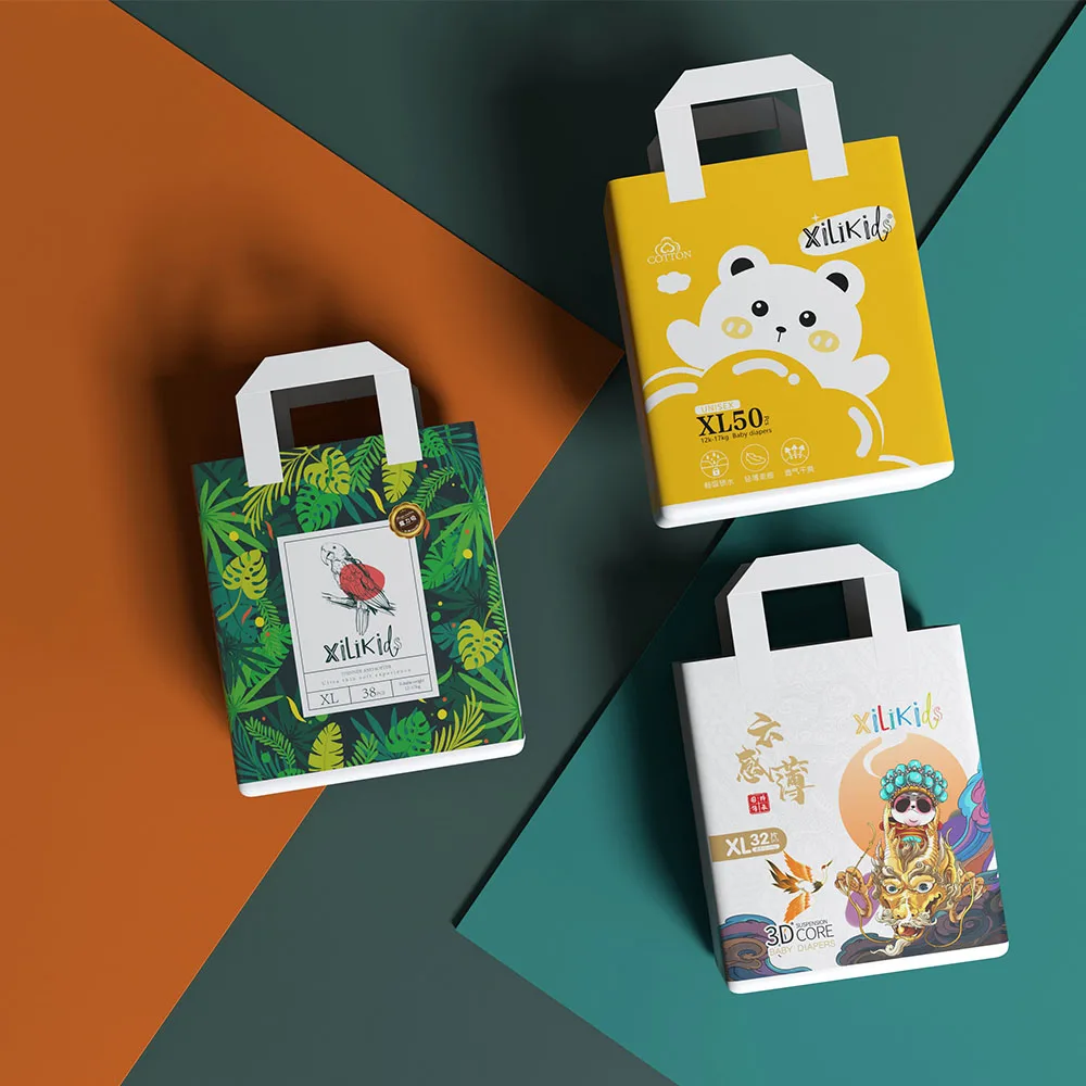 OEM Design Free Sample Factory Disposable Training Underwear Up Baby Diaper pants Boys And Girls Nappies In Full Sizes