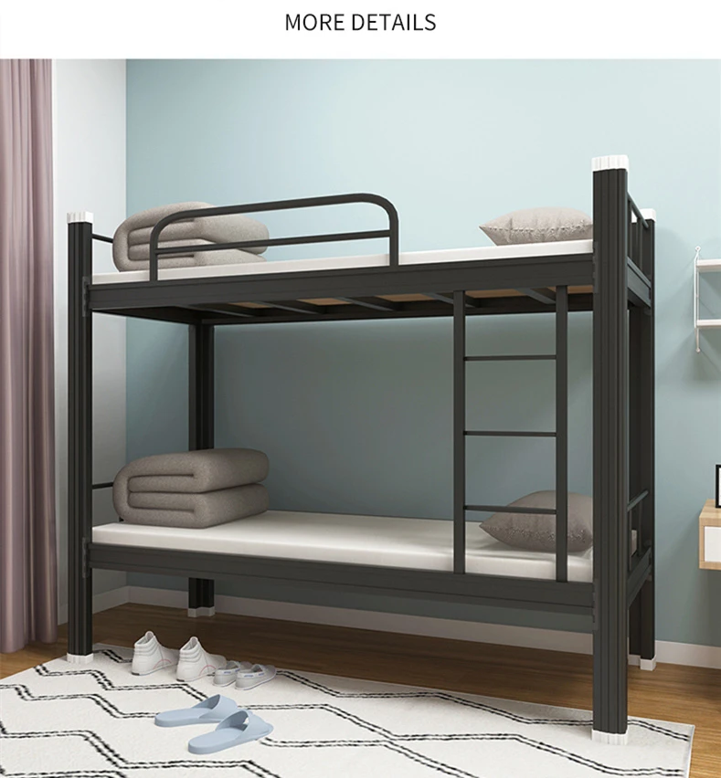 New Design Multi Functional Dormitory Wood Frame Single Loft School Bunk Bed
