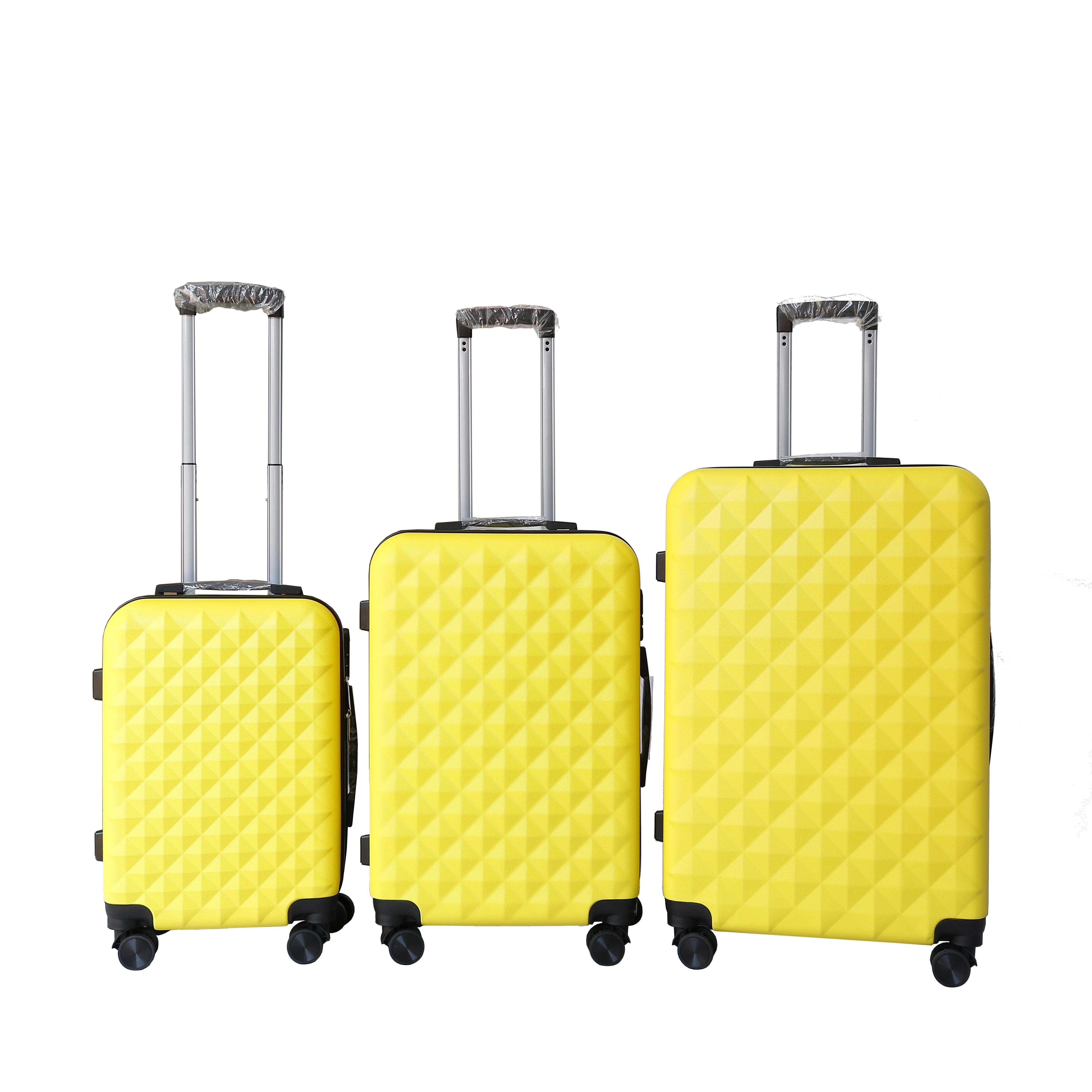 New Arrival Customized luggage set with Universal wheels travel bags trolley case ABS Suitcase travel case