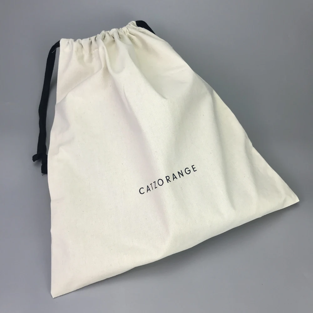 Top quality soft durable natural cotton handbag dust bags