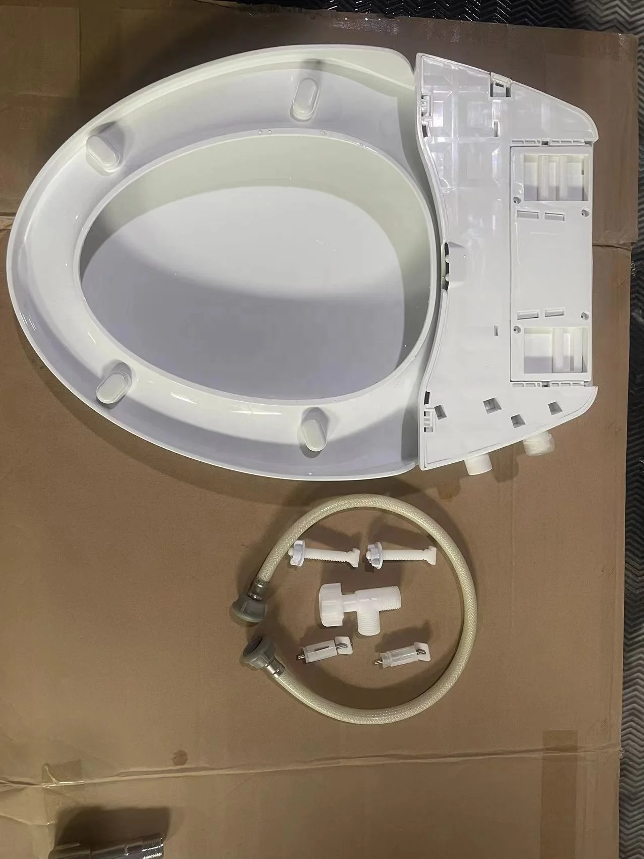 manual bidet clear PP seat seat cover with wash and bidet  for women manual bidet