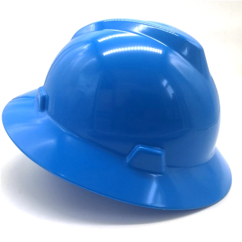 Large-brimmed, wide-brimmed MSA helmet V-shaped multi-color high-strength pressure-resistant new safety helmet