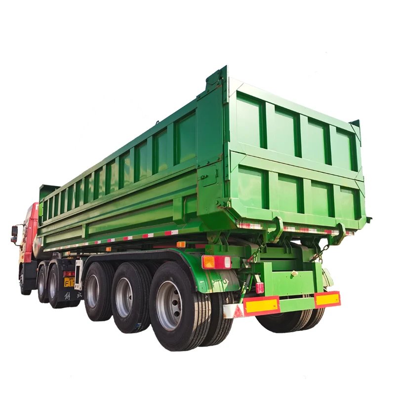 60ton 80ton U-shaped 3 axle rear tipper semi trailer dump semi truck trailer for sale