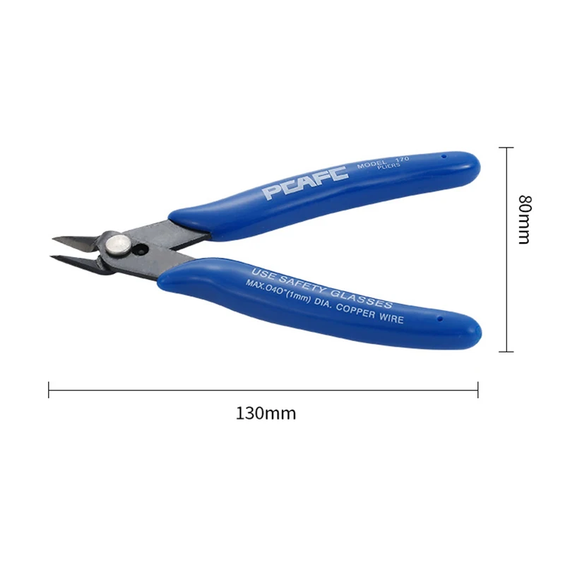 170 Professional Electrician Chisel Tool Pliers Mini Cutting Nippers Electrical Wire Cable DIY Cutting Pliers