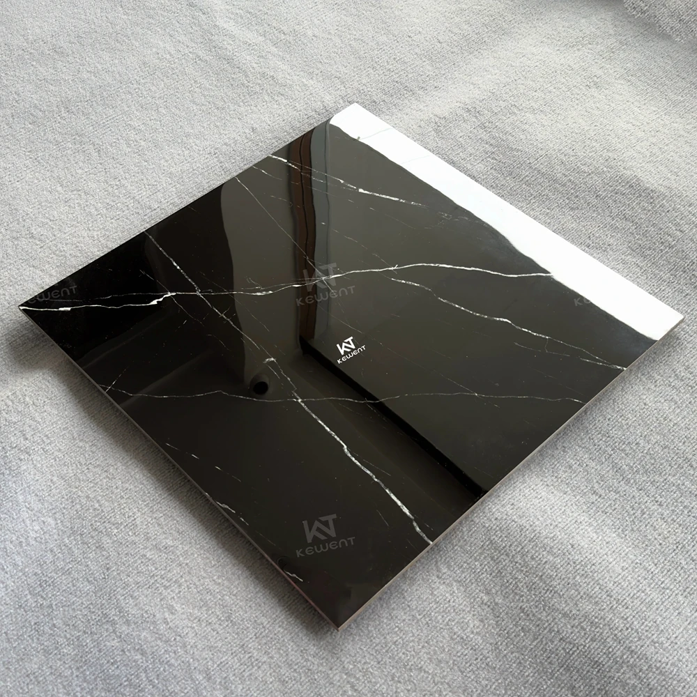 Китай 60x60 декоративная супер черная фарфоровая Глянцевая керамическая плитка