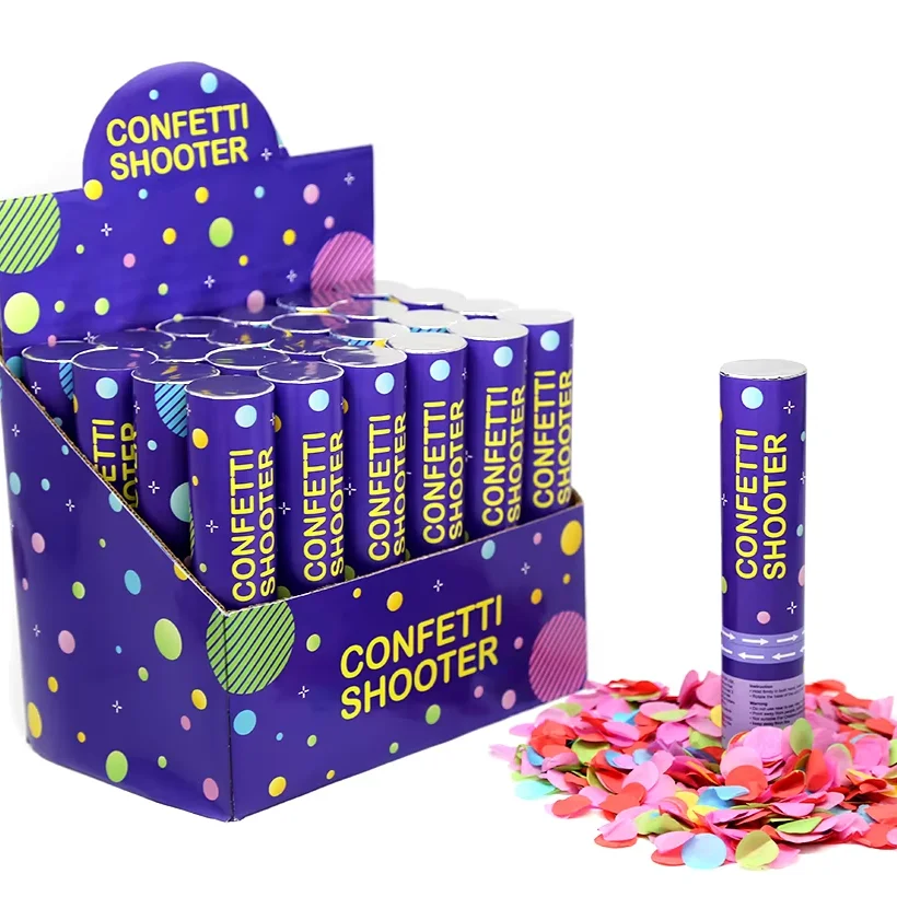 Оптовая цена свадебные красочные конфетти пушки праздничные украшения для вечеринки