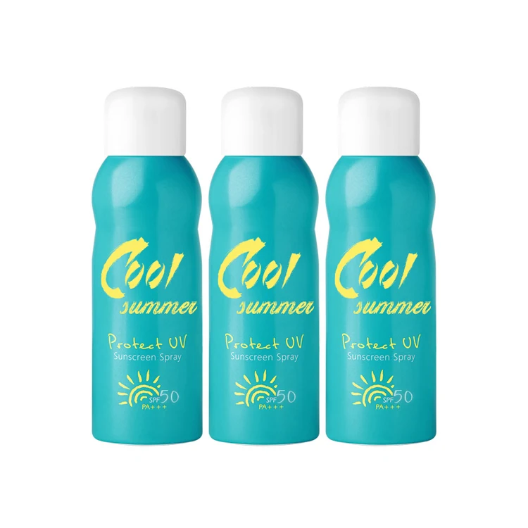 80ml factory price nourishing custom facial sunscreen spray and sunscreen makeup setting spray with spf 50 sunscreen spray