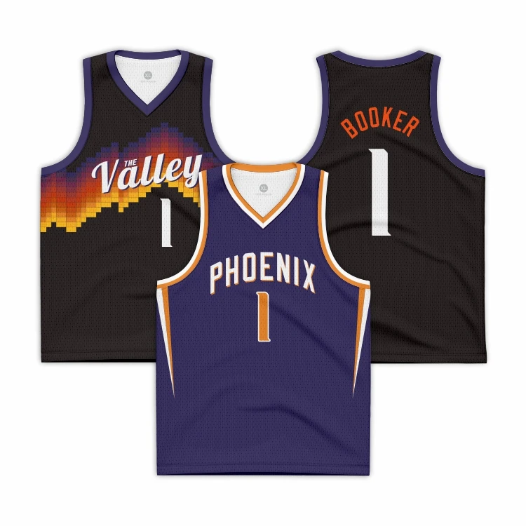 Взрослые Молодежные баскетбольные майки униформа devin booker дизайнерские голубые