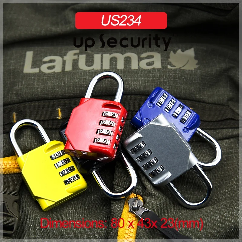 Hot selling big size Travel security suitcase 4 Digit password Luggage combination lock padlock code