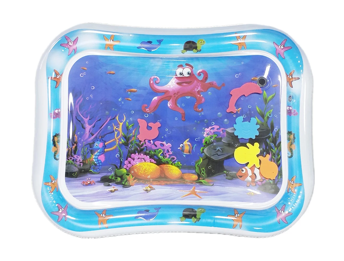 Надувной водный коврик для детей, бесплатный образец, детский коврик для живота, для детей 3, 6, 9 месяцев, детский водный игровой коврик