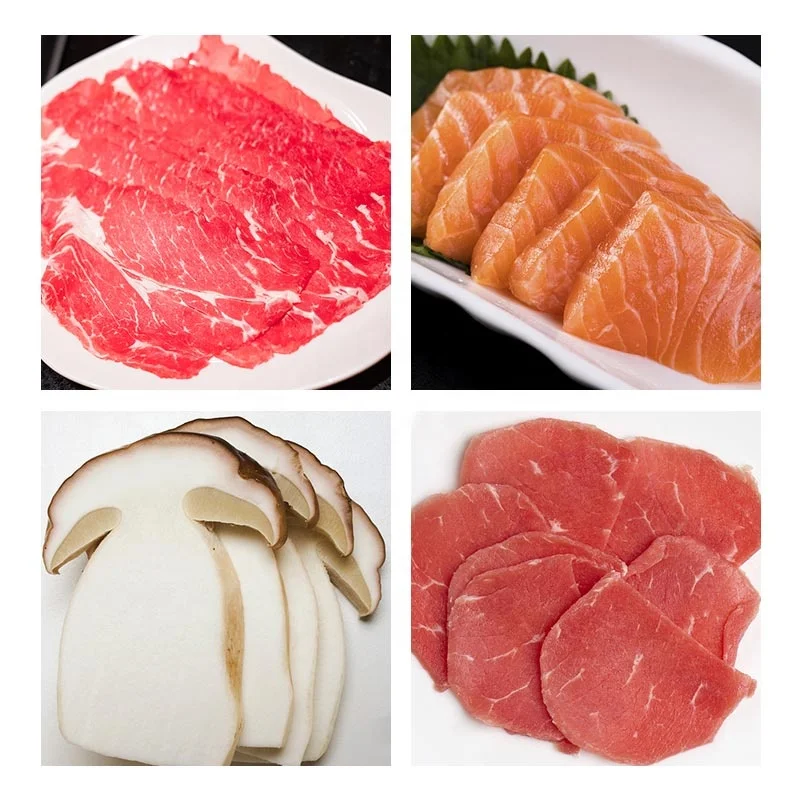 Fully Automatic Jerky Butchery Equipment Tofu Fish Beef Pork Fresh Meat Thin Cut Cutter Slicer Machine